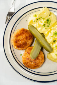 Crab Cutlets with Mashed Potato